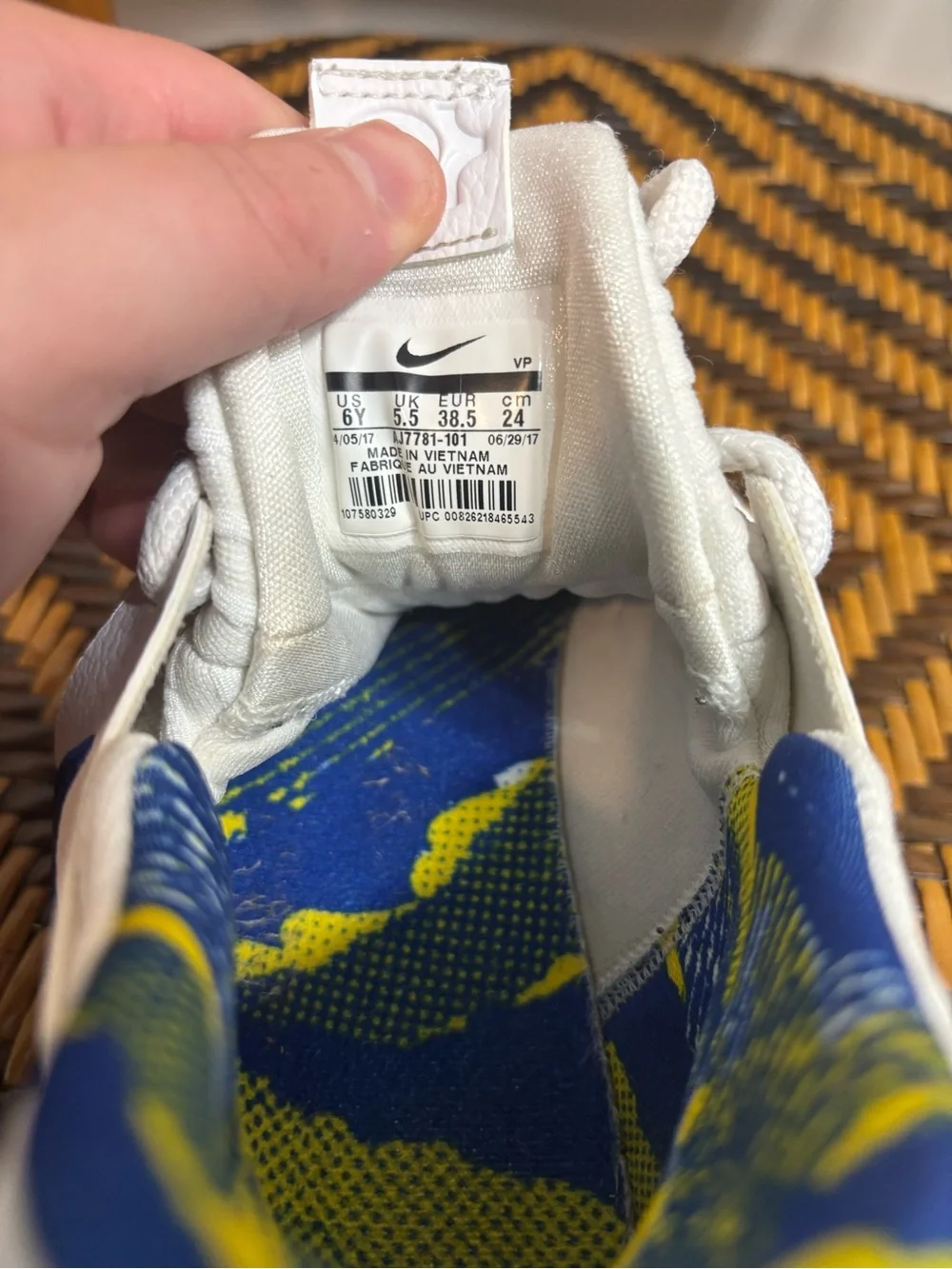 Nike KD 10 GS 'Numbers' NBA Warriors AJ7781-101